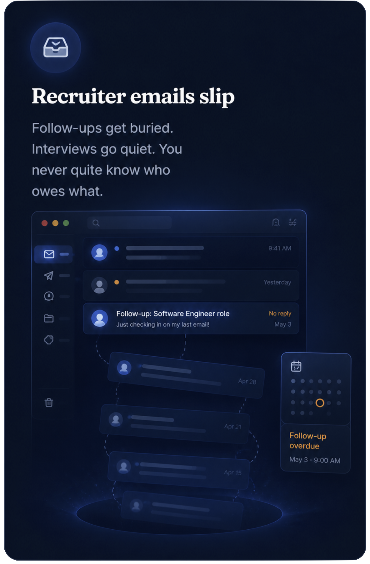 Recruiter emails slip