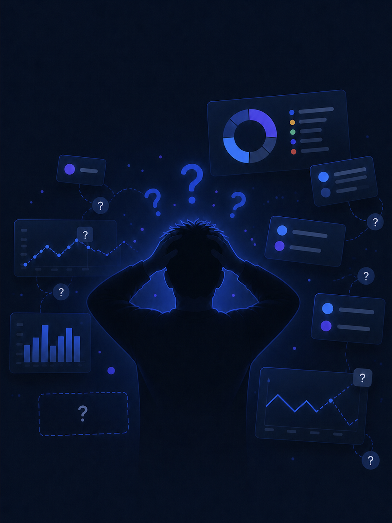 Illustration of a person unsure where their job applications stand